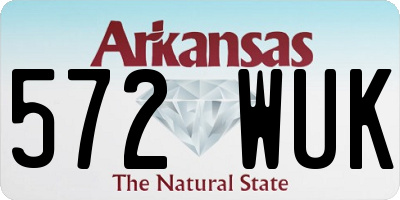 AR license plate 572WUK