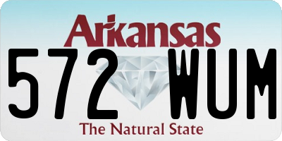 AR license plate 572WUM
