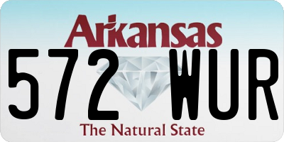 AR license plate 572WUR