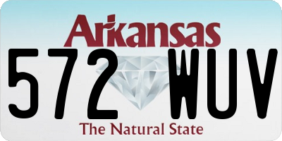 AR license plate 572WUV
