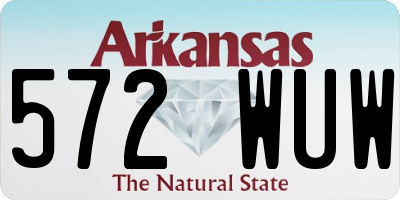 AR license plate 572WUW