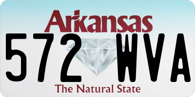 AR license plate 572WVA