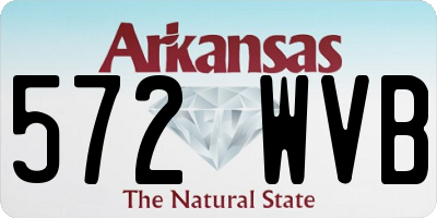 AR license plate 572WVB