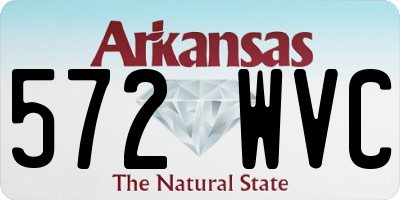 AR license plate 572WVC