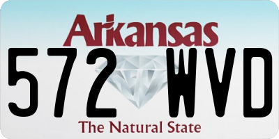 AR license plate 572WVD