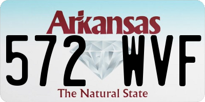 AR license plate 572WVF