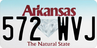 AR license plate 572WVJ