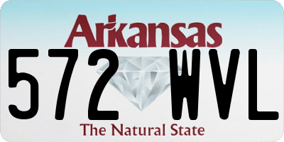 AR license plate 572WVL