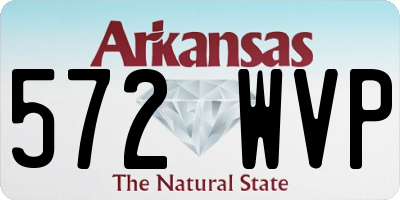AR license plate 572WVP