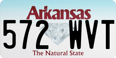 AR license plate 572WVT