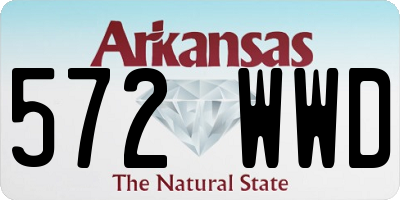 AR license plate 572WWD