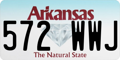 AR license plate 572WWJ