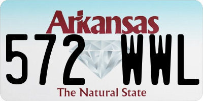 AR license plate 572WWL