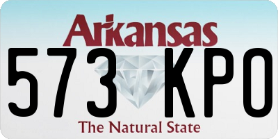 AR license plate 573KPO