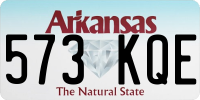 AR license plate 573KQE