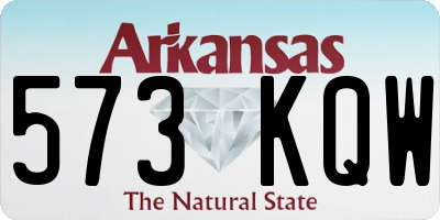 AR license plate 573KQW