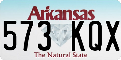 AR license plate 573KQX