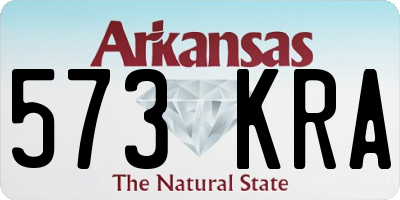 AR license plate 573KRA