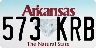 AR license plate 573KRB