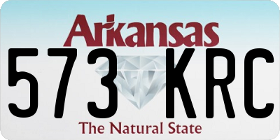 AR license plate 573KRC
