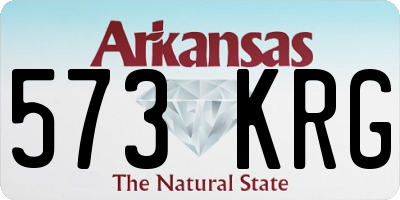 AR license plate 573KRG