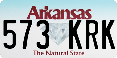 AR license plate 573KRK