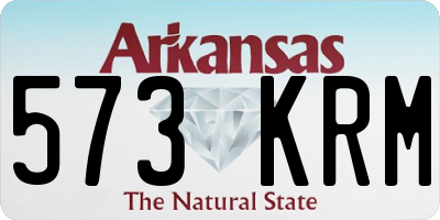AR license plate 573KRM