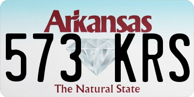 AR license plate 573KRS