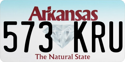 AR license plate 573KRU