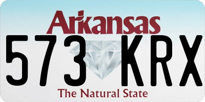 AR license plate 573KRX