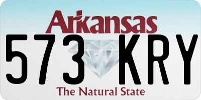 AR license plate 573KRY