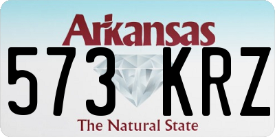 AR license plate 573KRZ