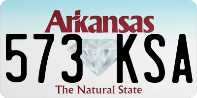 AR license plate 573KSA