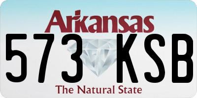 AR license plate 573KSB