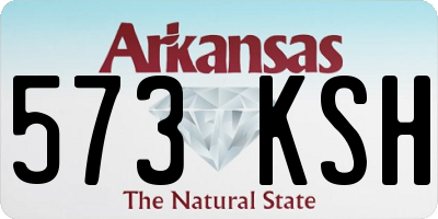 AR license plate 573KSH