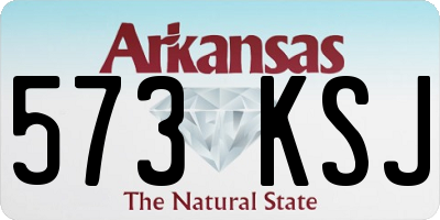 AR license plate 573KSJ