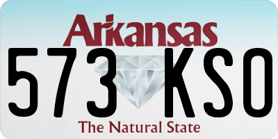 AR license plate 573KSO