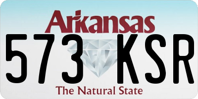 AR license plate 573KSR