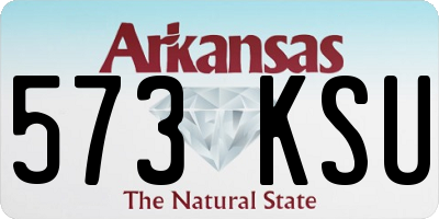 AR license plate 573KSU