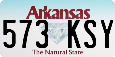 AR license plate 573KSY