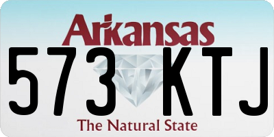 AR license plate 573KTJ