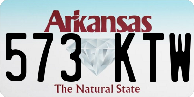 AR license plate 573KTW