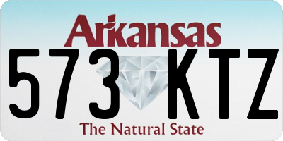 AR license plate 573KTZ