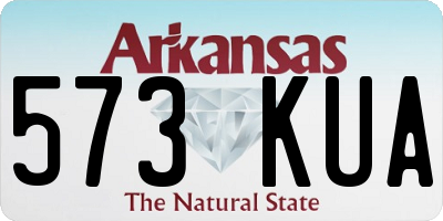 AR license plate 573KUA