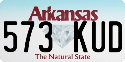 AR license plate 573KUD