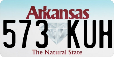 AR license plate 573KUH