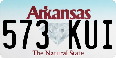 AR license plate 573KUI