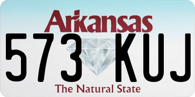 AR license plate 573KUJ