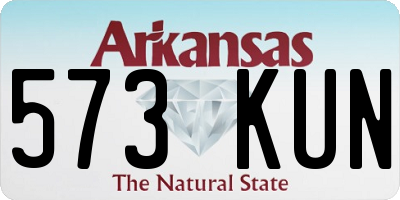 AR license plate 573KUN