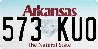 AR license plate 573KUO